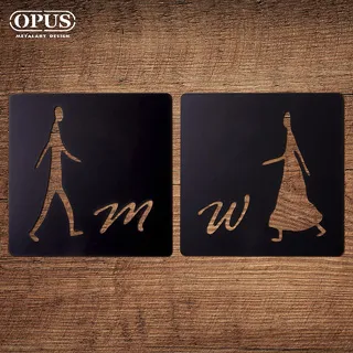 【OPUS東齊金工】鏤空黑廁所標示牌-邂逅-TOILET圓款/戶外WC指示牌 SB-to02(B) 歷史價格詳細信息