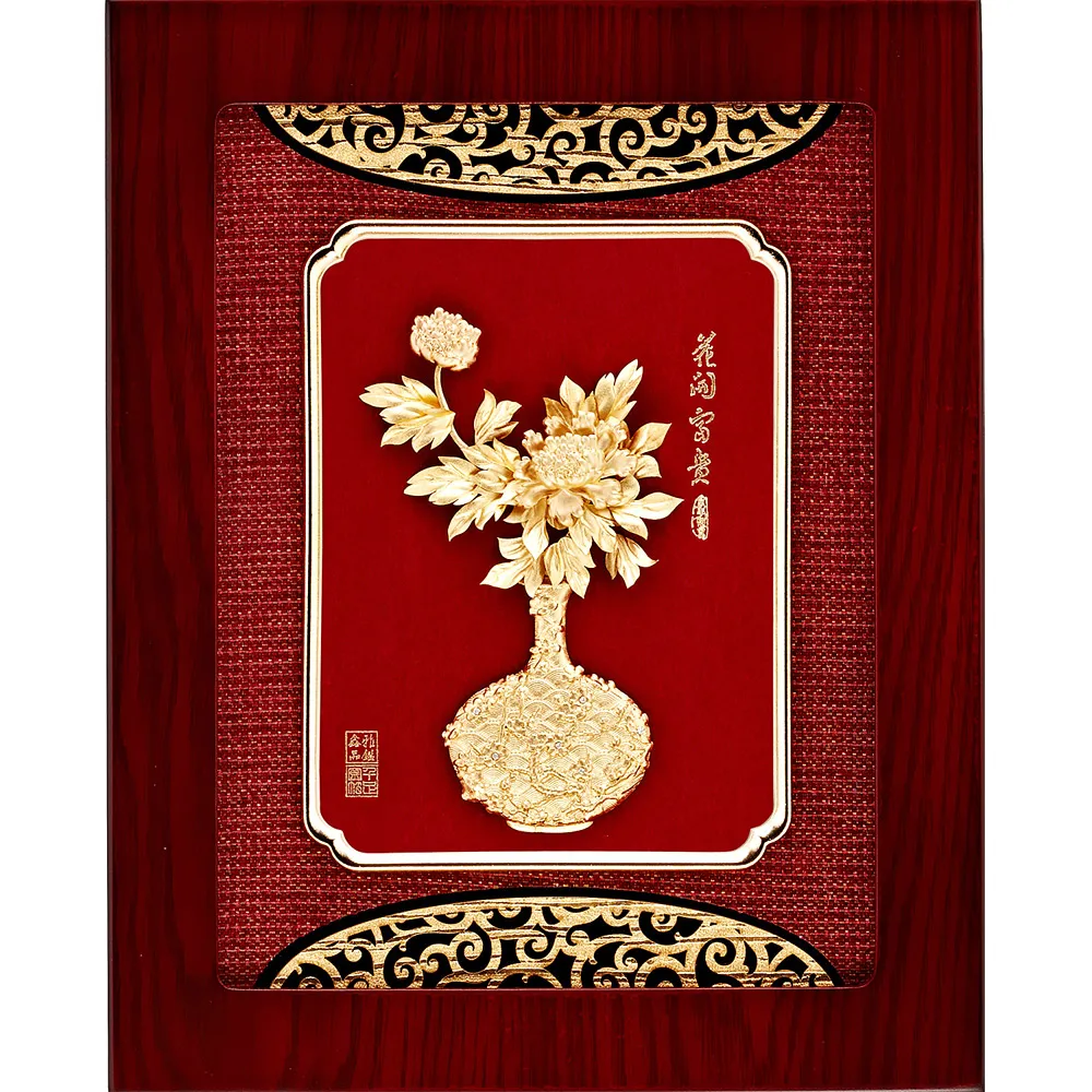 雅鑑鑫品金箔畫圓盤系列(大)【馬到成功】...28x28cm 歷史價格詳細信息