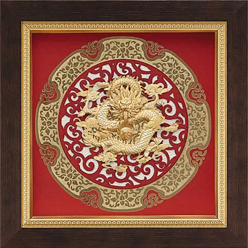 純金祥和金箔畫系列~牡丹【榮華富貴 】....24 x24 cm 歷史價格詳細信息