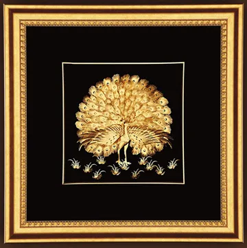 金箔畫 黃金畫純金 ~【祥龍獻瑞(右幅)】飛黃騰達純金龍 歷史價格詳細信息