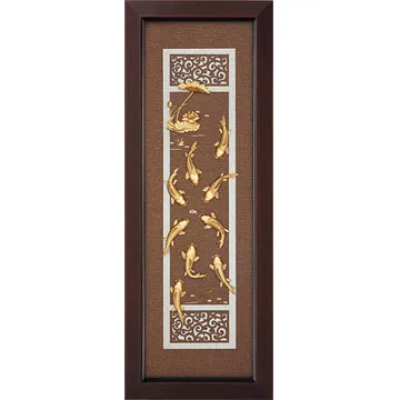 金箔畫 純金 *古典中國風系列*孔雀【富貴吉祥】...38x102cm 歷史價格詳細信息