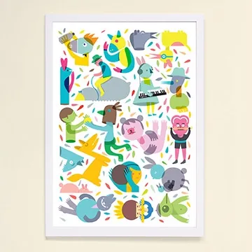 【摩達客】西班牙知名插畫家Judy Kaufmann藝術創作海報掛畫裝飾畫-家屋 (附Judy本人簽名)(含木框) 歷史價格詳細信息