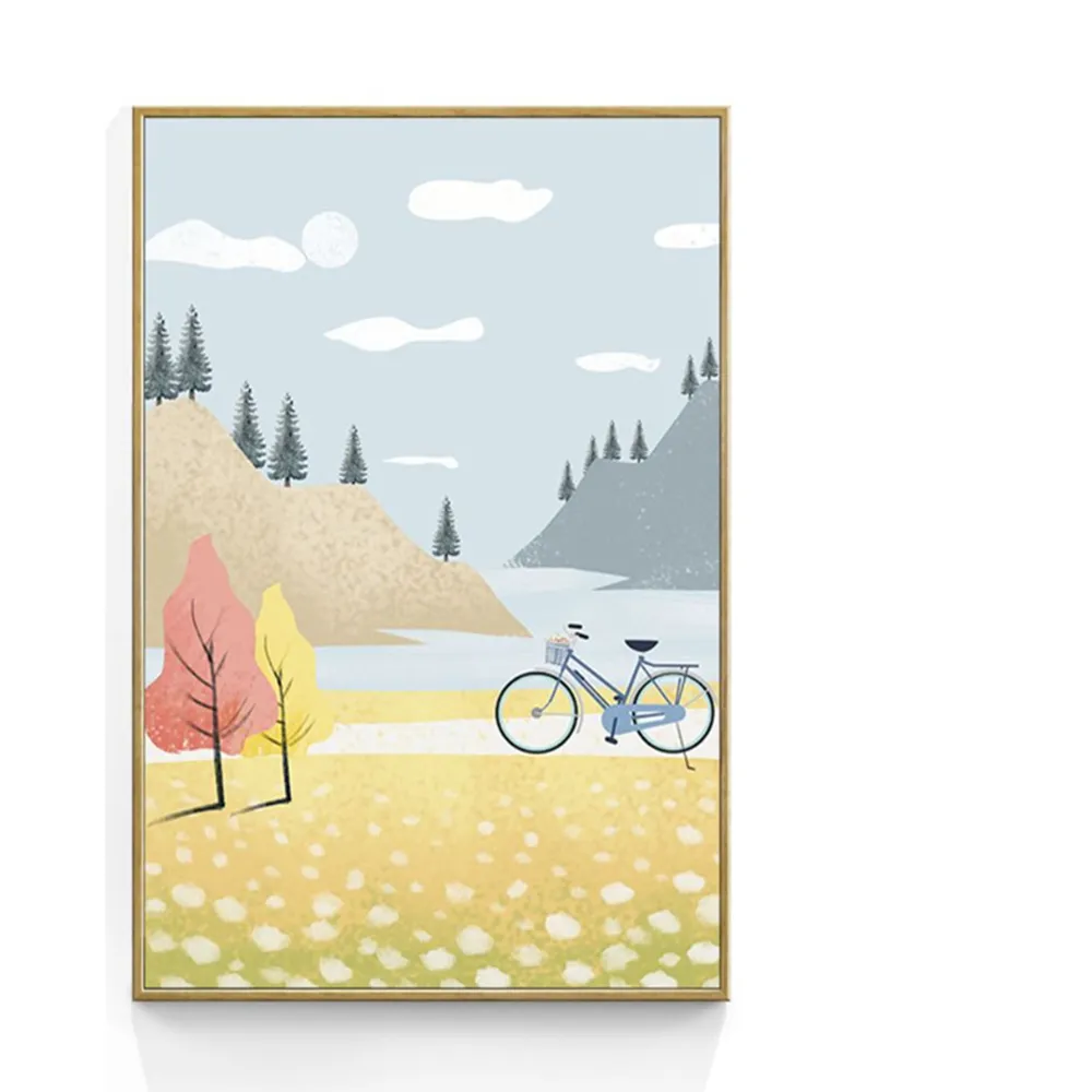 掛畫 裝飾畫 壁畫 附畫框 畫框 掛圖 66*48cm NN 歷史價格詳細信息