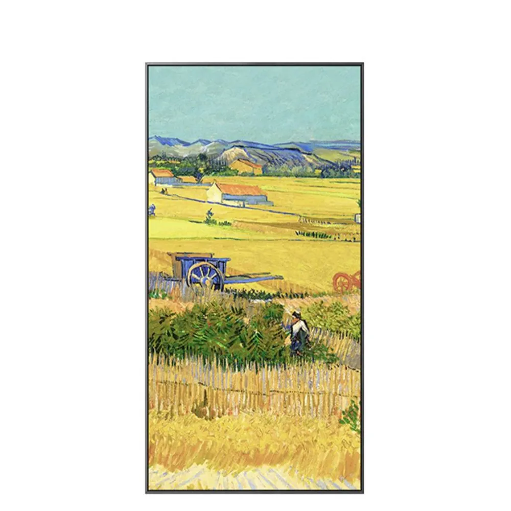 梵谷豐收壁畫客廳裝飾畫沙發背景牆三聯掛畫肌理油畫 歷史價格詳細信息