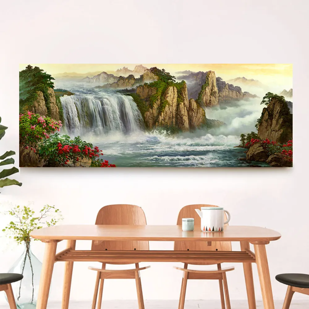 高山流瀑 雲仙樂幽遠美境 銘馨易拍110PF08 早期 水墨畫 ... 彩墨畫心宣紙已托裱 無款及保存如圖（老使用痕等） 歷史價格詳細信息