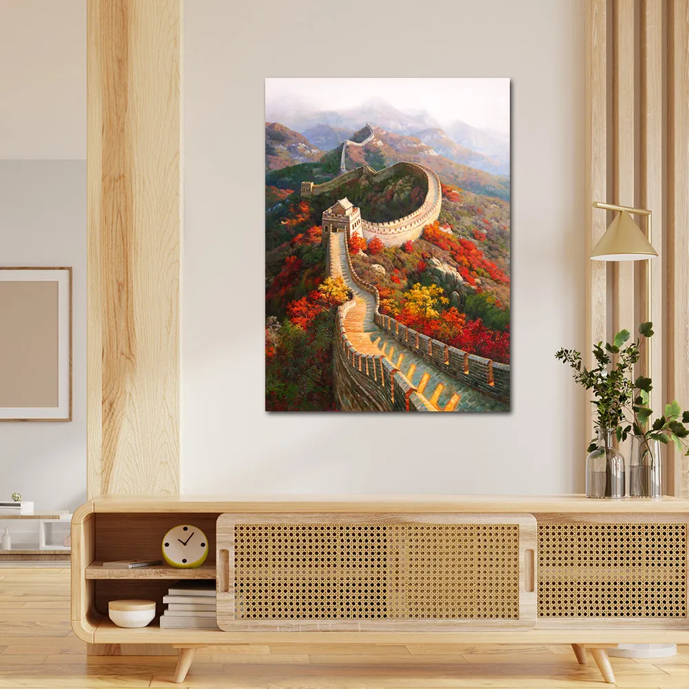 御畫房 萬山紅遍 國家一級畫師手繪油畫60×120cm 歷史價格詳細信息