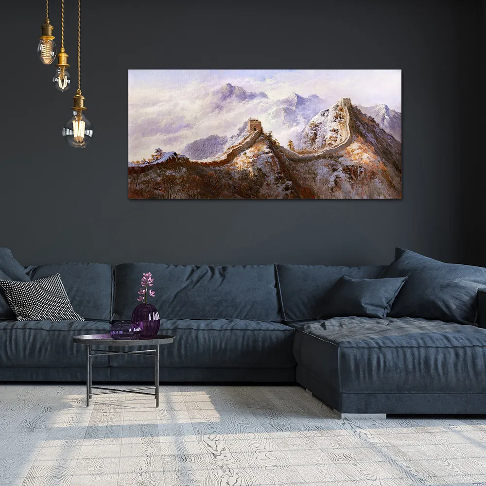 御畫房 萬山紅遍 國家一級畫師手繪油畫60×120cm 歷史價格詳細信息