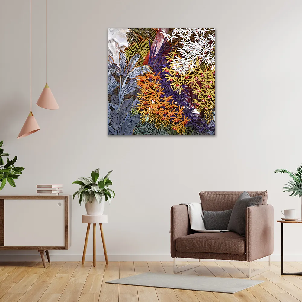 御畫房 花開吉祥之二 國家一級畫師手繪油畫60×90cm 歷史價格詳細信息