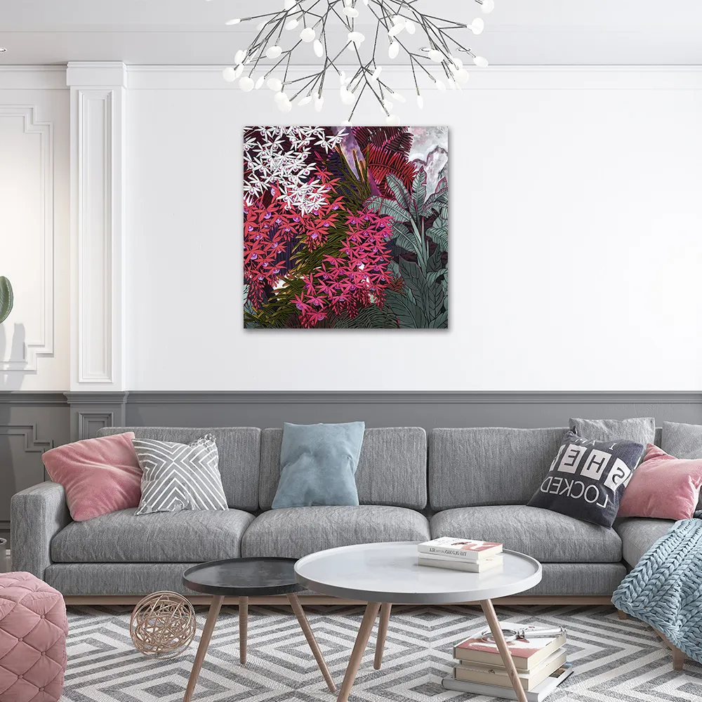 御畫房 花開吉祥之二 國家一級畫師手繪油畫60×90cm 歷史價格詳細信息