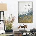 TROMSO北歐風尚板畫有框畫-北歐綠葉40X60CM 歷史價格詳細信息