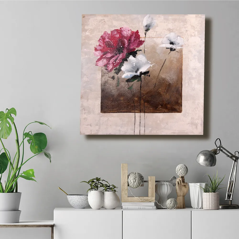 TROMSO時尚無框畫抽象藝術-悠藍百合W422 歷史價格詳細信息