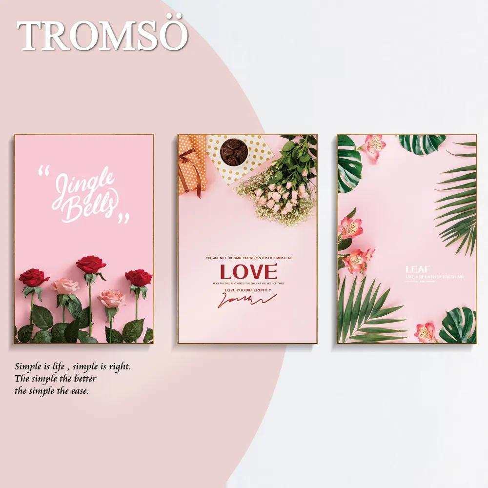 TROMSO北歐生活版畫有框畫-粉紅米蘭WA190(三幅一組) 歷史價格詳細信息