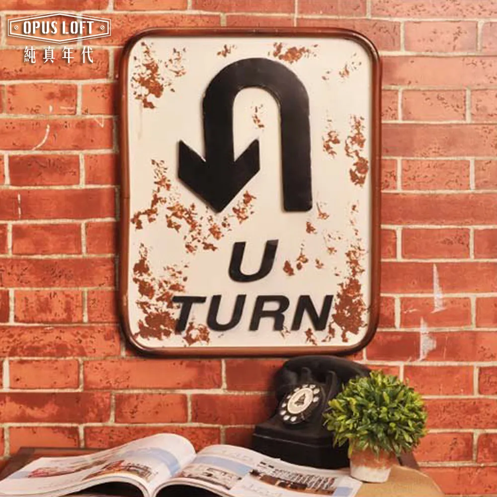 OPUS LOFT純真年代 復古立體箭頭ON LEFT 交通標誌 鐵藝路標鐵皮畫 掛畫壁畫擺飾裝飾貼 NO.2004 歷史價格詳細信息