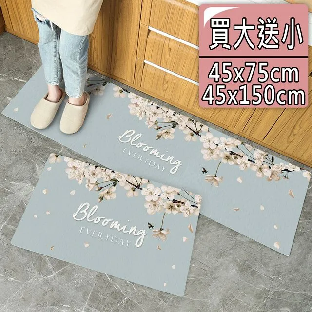 【半島良品】花瓣天鵝/頂級防油防滑皮革地墊_45x120cm 歷史價格詳細信息