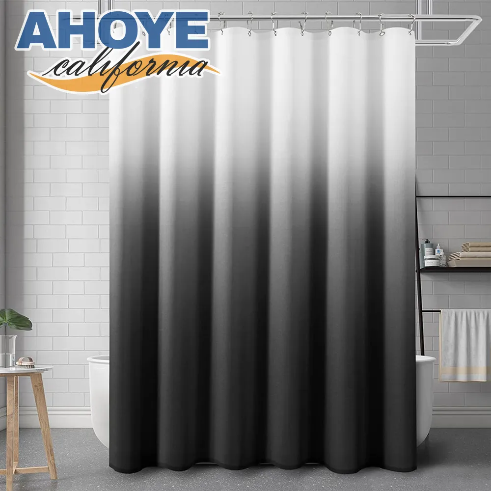 【AHOYE】PEVA免打孔加厚防霉防水浴簾 附掛環 (乾濕分離 浴簾 淋浴間) 歷史價格詳細信息