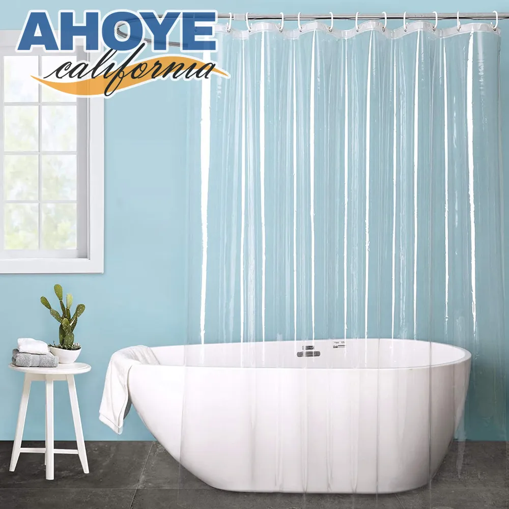 【AHOYE】PEVA免打孔加厚防霉防水浴簾 附掛環 (乾濕分離 浴簾 淋浴間) 歷史價格詳細信息