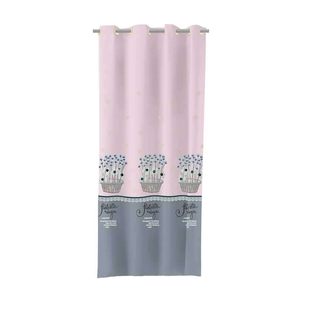 【OFFO歐楓】古韵山水打孔式長門簾150x200cm 歷史價格詳細信息