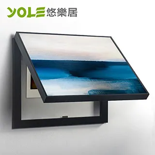 【YOLE悠樂居】電錶箱打孔油彩畫裝飾相框50*40*5cm-黑(夜幕海洋) 價格比較,價格查詢,歷史價格詳細信息