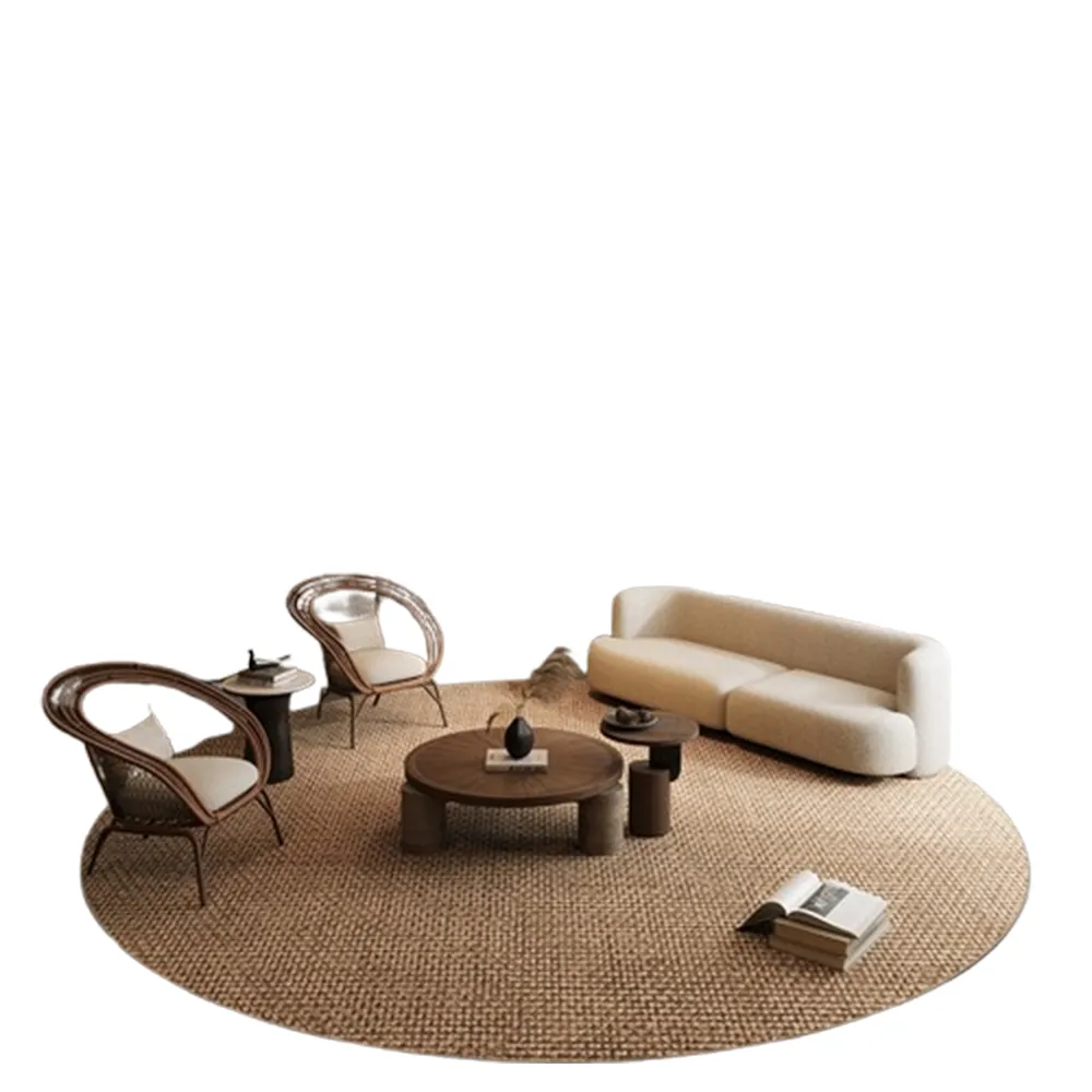 輕奢圓形地毯臥室客廳兒童吊籃電腦椅地墊墊少女床邊簡約現代家用 歷史價格詳細信息