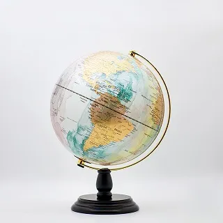 【Skyglobe】10吋潑墨款附燈木頭底座地球儀(英文版)《泡泡生活》教學 擺飾 歷史價格詳細信息