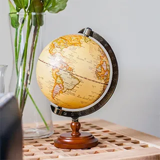 【SkyGlobe】6吋網版七彩綠存錢筒鎳色底座地球儀《泡泡生活》交換禮物 聖誕禮物 歷史價格詳細信息