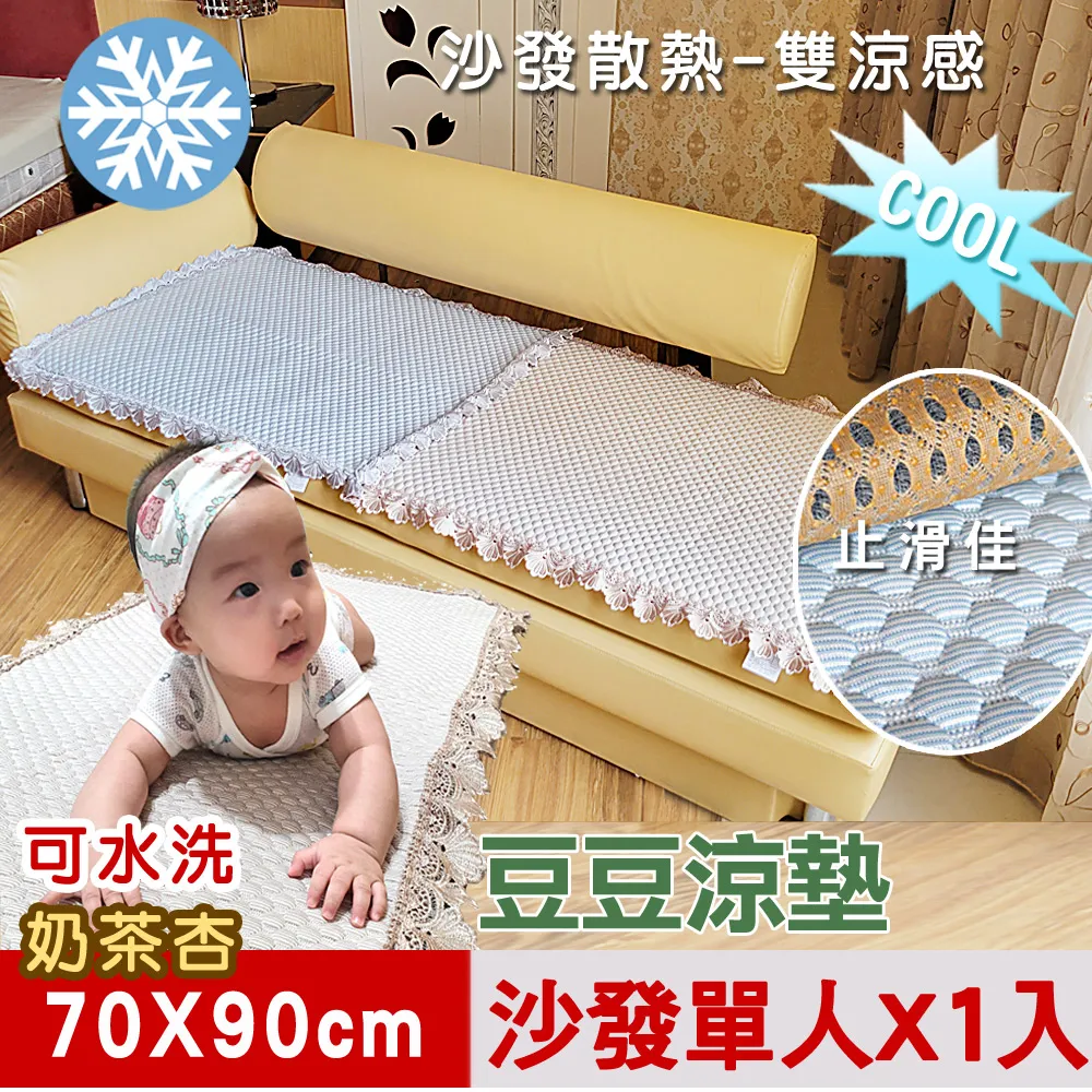 【米夢家居】沙發貴妃椅夏日降溫專用~清涼散熱加大紙纖涼蓆坐墊(1人座70*90cm)-青井(三入) 歷史價格詳細信息