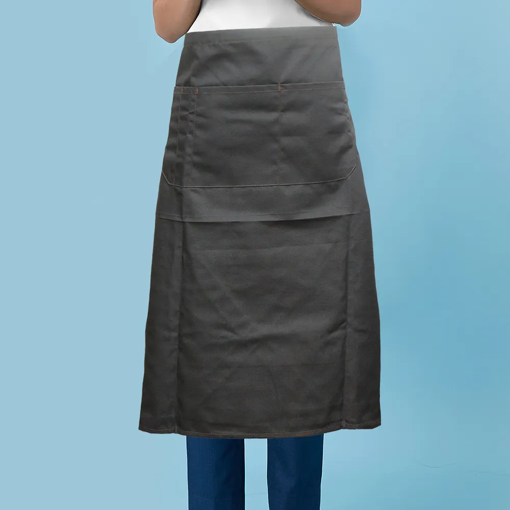 時尚帆布半身圍裙-40*70cm-深藍色 歷史價格詳細信息