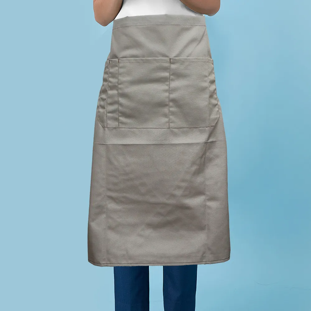 時尚帆布半身圍裙-40*70cm-深藍色 歷史價格詳細信息