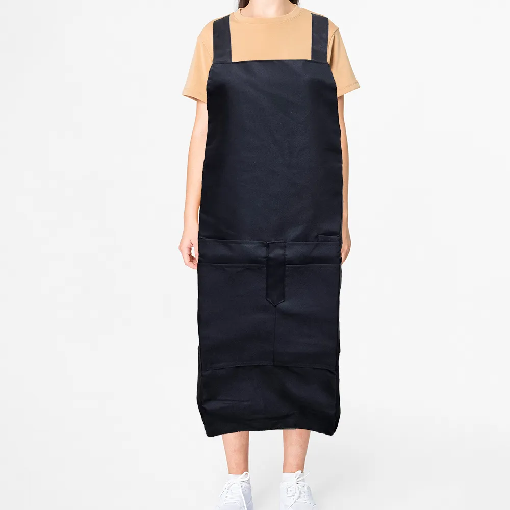 素色五口袋加大圍裙-71x81cm-牛仔藍 歷史價格詳細信息