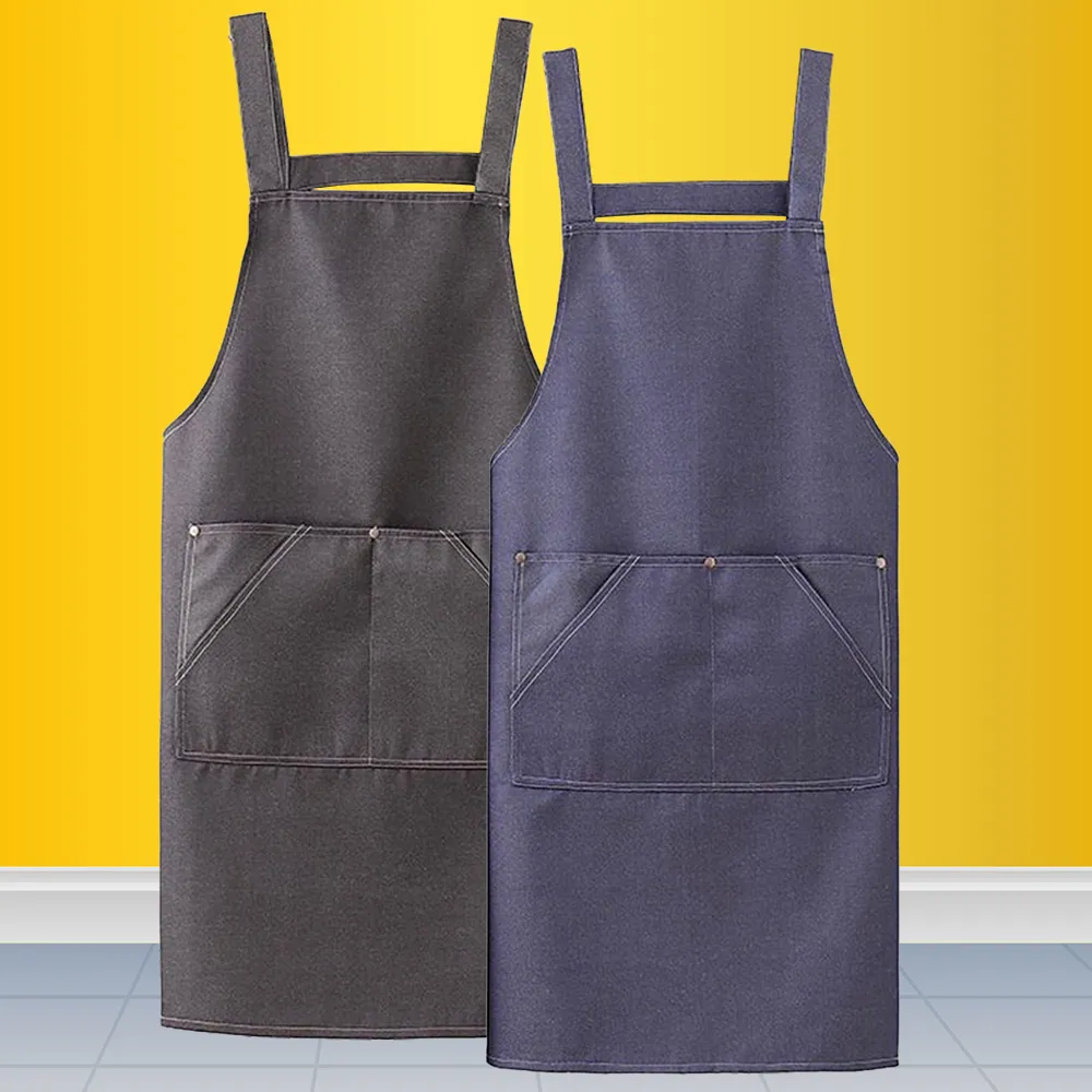H肩帶牛仔三口圍裙-76*69cm-4件 歷史價格詳細信息