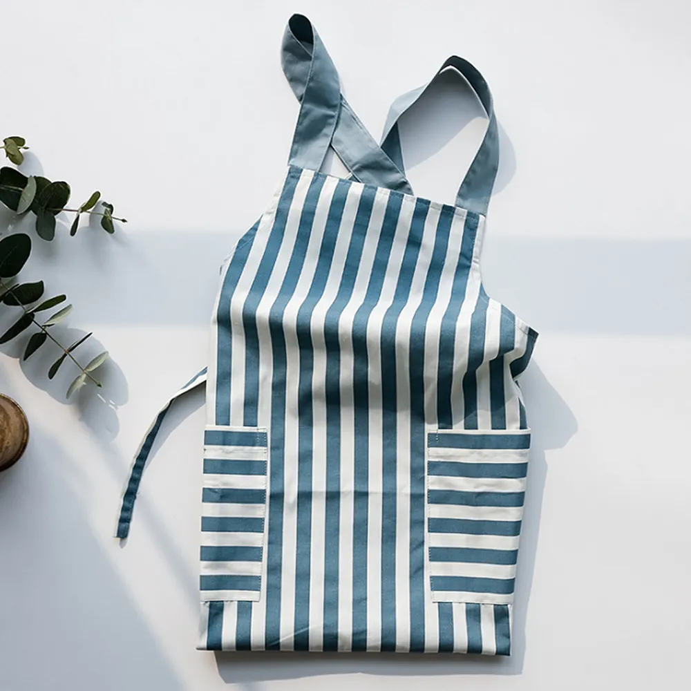 E.City_歐式藍色條紋雙袋圍裙 歷史價格詳細信息