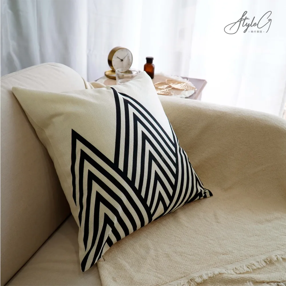 STYLE_G時代家居棉麻抱枕套-日式荷葉 歷史價格詳細信息