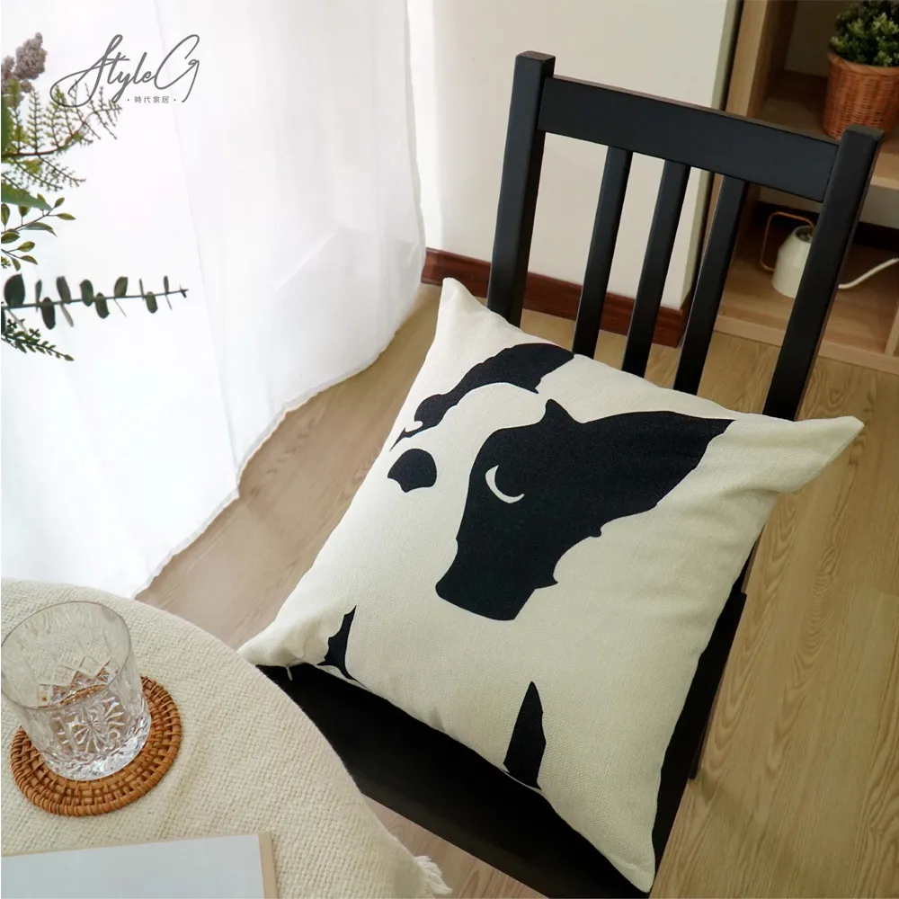 STYLE_G時代家居棉麻抱枕套-插畫喵咪 歷史價格詳細信息