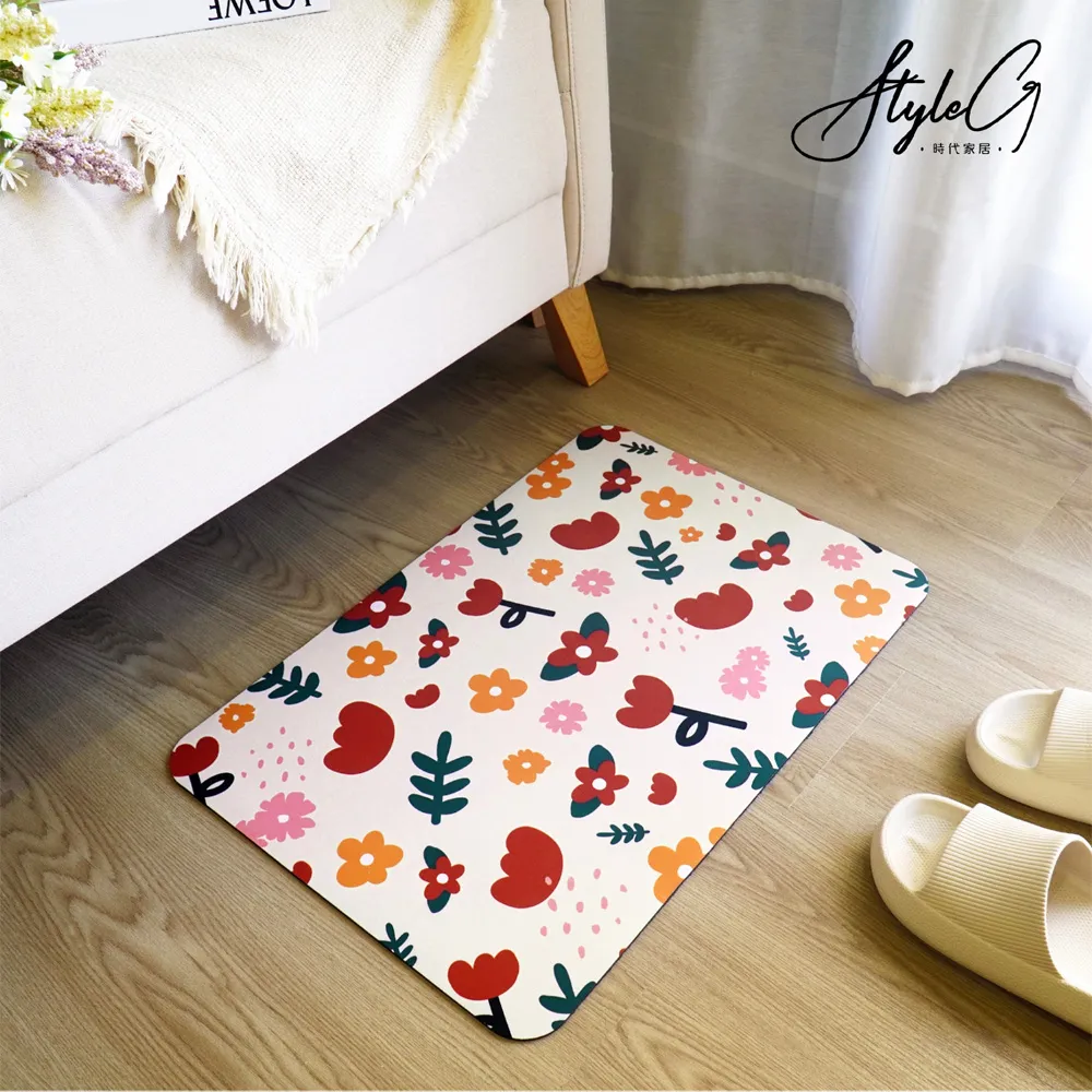 【Style_G 時代家居】吸水奈米絨軟式硅藻土地墊-多款任選(軟式硅藻土吸水地墊) 歷史價格詳細信息