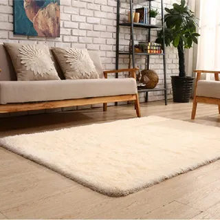 【幸福揚邑】舒壓長毛羊絲絨超軟防滑吸水地毯-80x160cm-銀灰款 歷史價格詳細信息