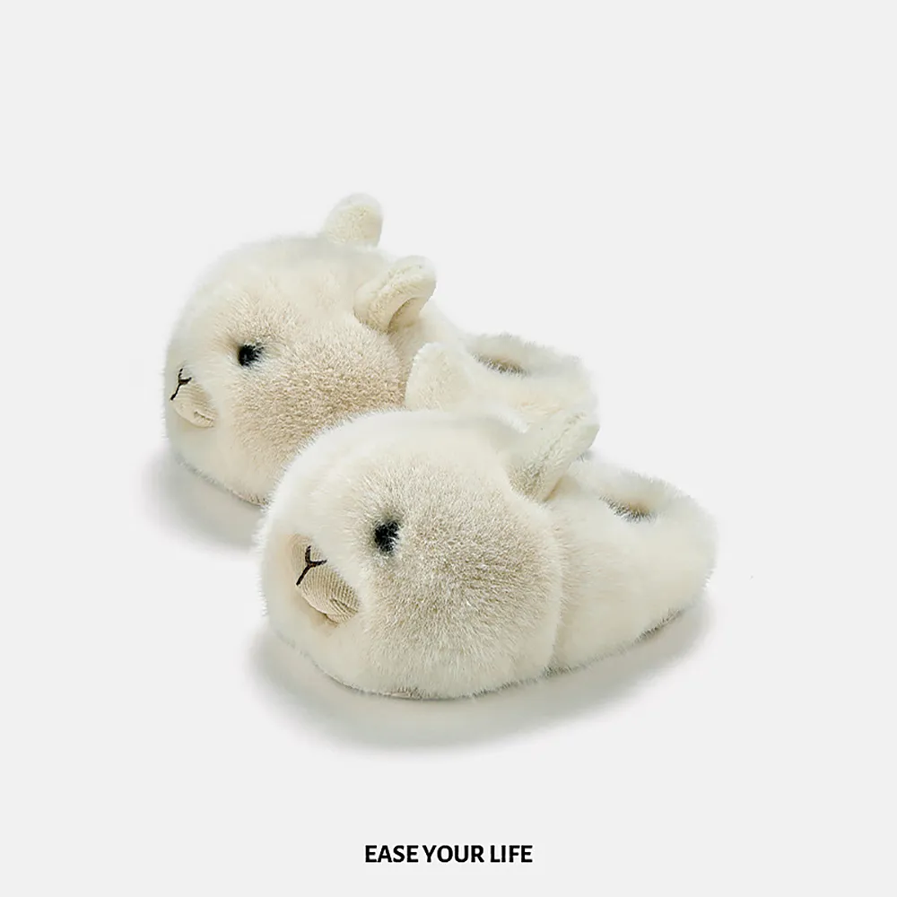 兒童室內保暖拖鞋 快速出貨  好好小姐????台灣現貨 下單立即出貨 秋冬新款加厚保暖室內防滑寶寶棉拖鞋 歷史價格詳細信息