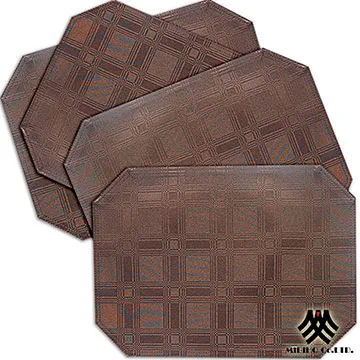 《M.B.H─夢幻方格》緹花防潑水餐墊(草綠)(4入) 歷史價格詳細信息