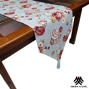 《M.B.H─玫瑰花園》純棉防潑水桌旗(綠)(33x180cm) 歷史價格詳細信息