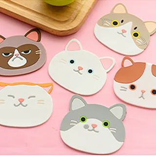 創意餐廚樂活居家主義△創意矽膠圓形馬克杯陶瓷玻璃杯蓋-軟萌貓耳 歷史價格詳細信息