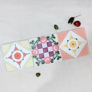 花磚陶瓷隔熱墊【TROMSO】/台灣現貨 摩洛哥 西班牙 北歐 花磚 砧板 摩洛哥 鍋墊 防滑 湯墊【H032619】 歷史價格詳細信息