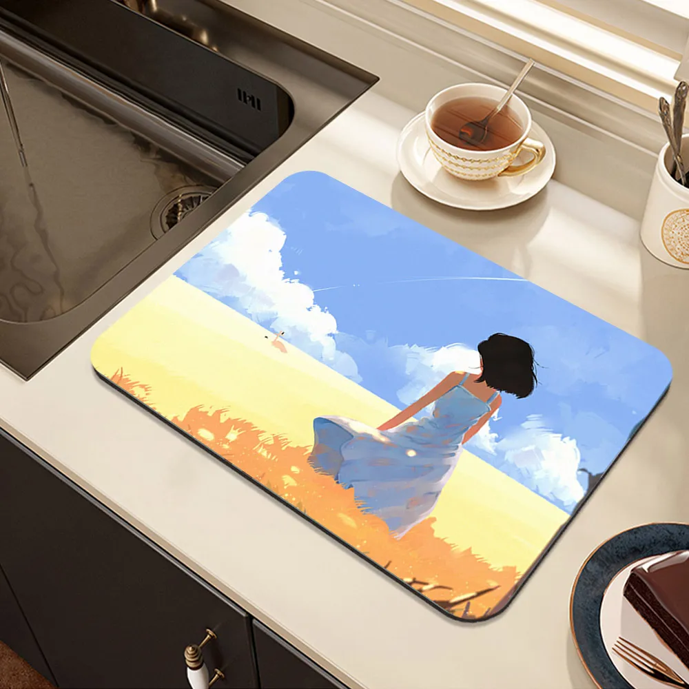 【帕斯特收納生活】軟硅藻泥瀝水墊 花語30*40cm 居家臥室 快速吸水 書桌 檯面餐墊 歷史價格詳細信息