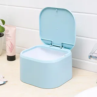 桌面按壓式垃圾桶-藍/圓筒垃圾桶/桌上垃圾桶/垃圾筒/小型垃圾/收納盒 歷史價格詳細信息