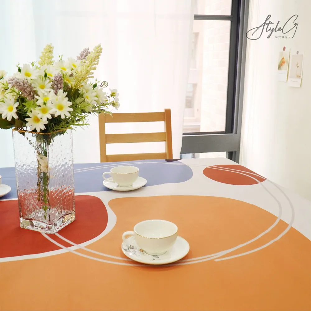 STYLE_G時代家居北歐風牛津布防水餐桌布-復刻圓石 歷史價格詳細信息