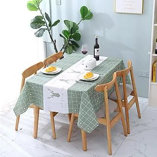 PS MALL餐巾 長桌巾 餐墊137*90cm撞色印花桌布 2入(顏色隨機出貨) 歷史價格詳細信息