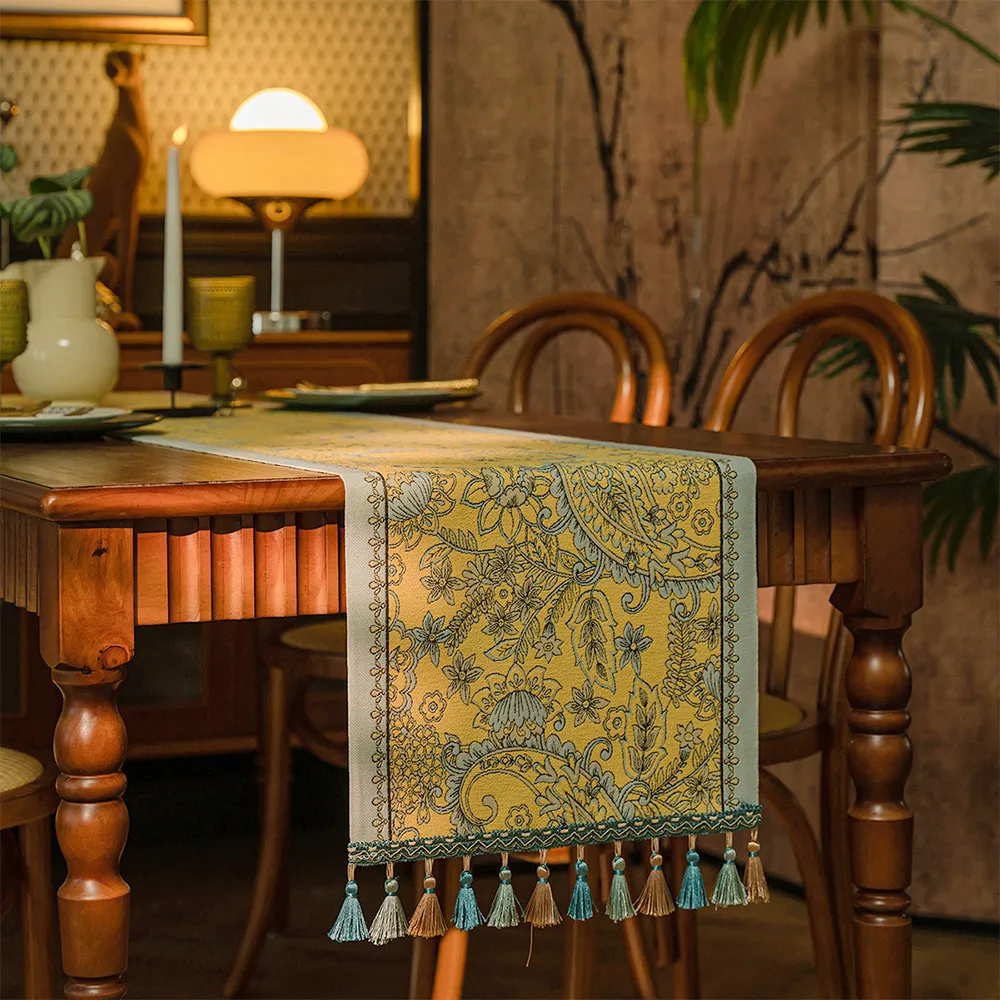 【Dido home】輕奢蕾絲 簍空垂墜桌巾桌旗(HM269) 歷史價格詳細信息