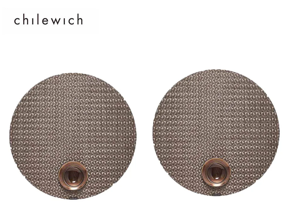 {2人的餐桌}美國chilewich花瓣Petal圓形餐墊38cm-粉白色x2 入組 歷史價格詳細信息