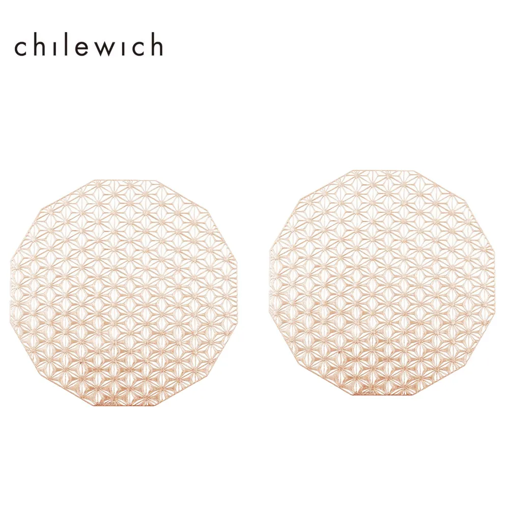 美Chilewich-花瓣Petal 圓餐墊-38cm-香檳色(2入組) 歷史價格詳細信息