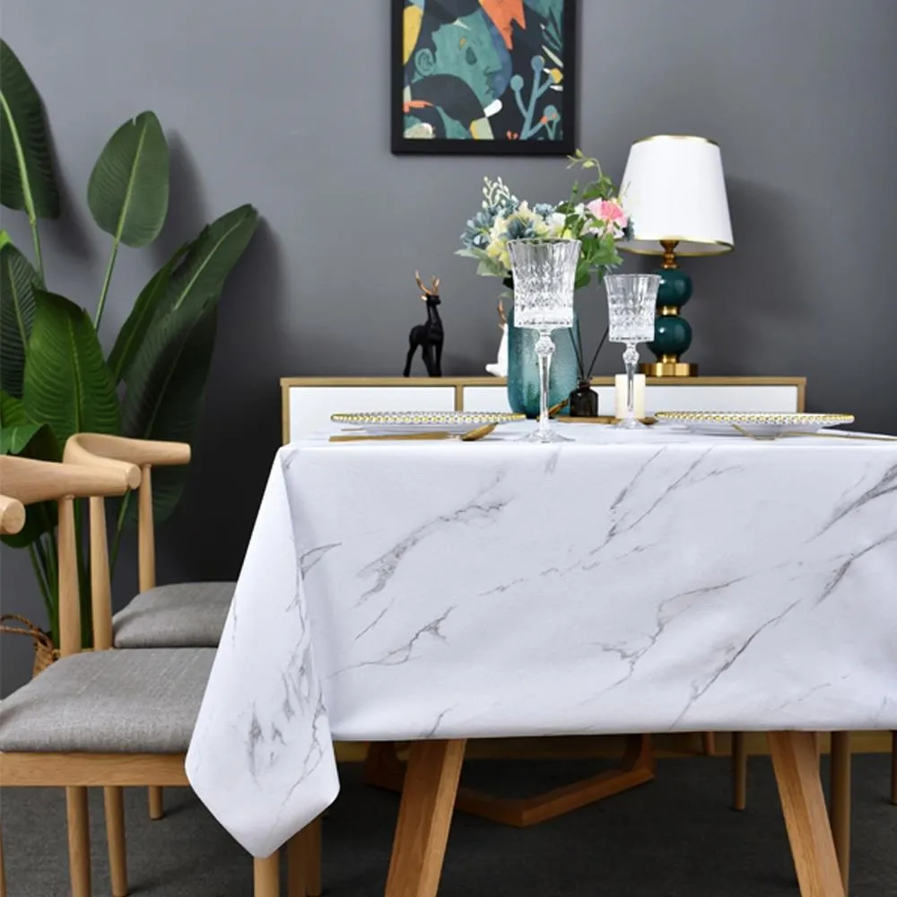 【媽媽咪呀】頂級複合材質防水防油汙大理石紋餐桌巾/餐桌墊/卡拉拉大理石137x185cm 歷史價格詳細信息