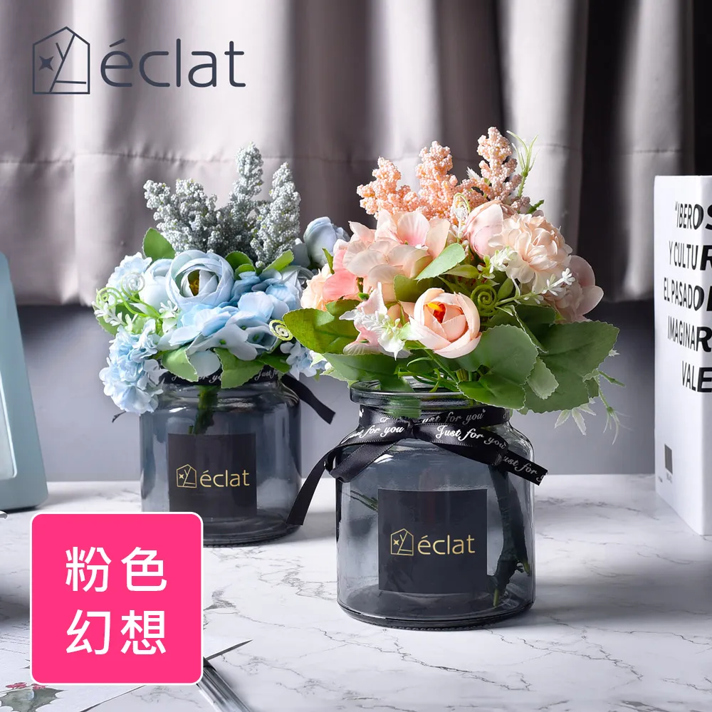 éclat  匠心花藝高雅花紋六角時尚晶透花瓶 玉竹 歷史價格詳細信息