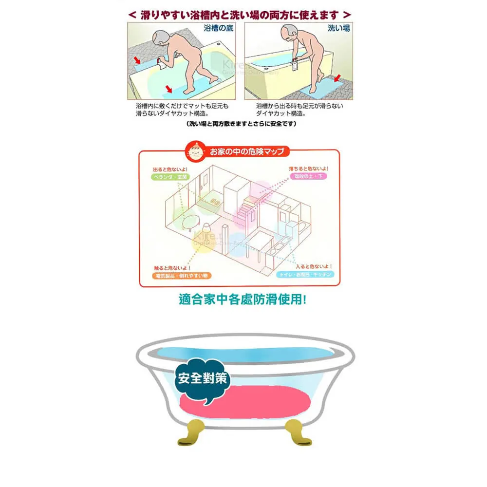 浴室防滑地墊 24H出貨 台灣現貨【00336】防滑墊 腳墊 腳踏墊 防水 浴墊 方格地墊 強力吸盤 歷史價格詳細信息